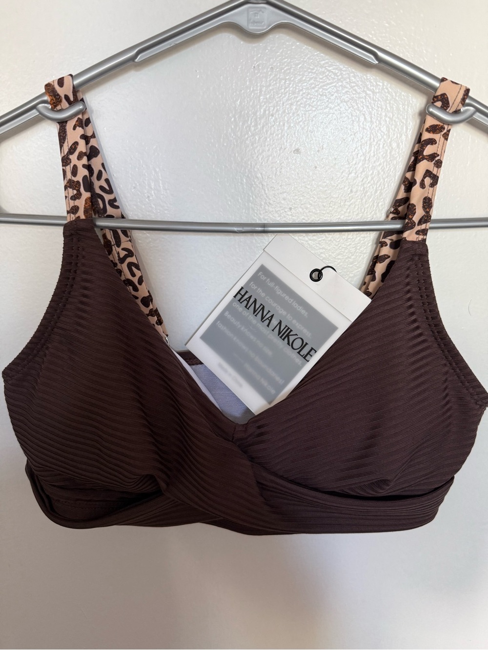 Y2K Brown Leopard Accent Bralette - Picture 2 of 5